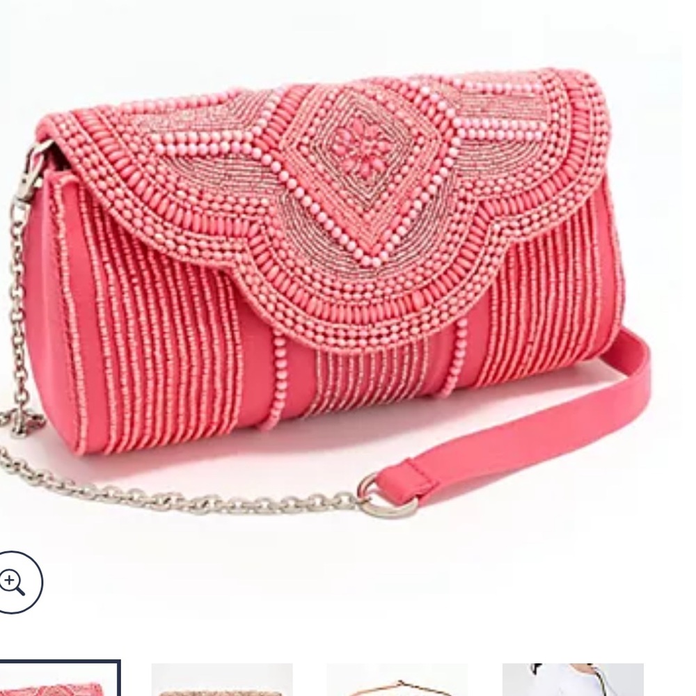 Pink Rhinestone Wristlet Clutch - Picture 3 of 12